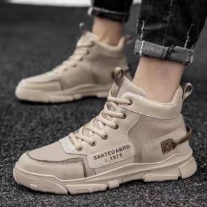 Giày boot nam cổ cao phong cách cổ điển giày nam đi chơi đậm chất nam tính