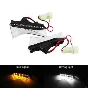 Motorcycle LED Front Turn Signals Lamp for Kawasaki Z900 2020-2022 Side DRL Daytime Running Lights