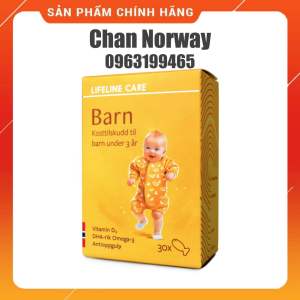 [CHÍNH HÃNG] Dầu Cá Kim Cương DHA Vitamin D3 Lifeline Care Barn Nauy 🇳🇴
