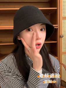 หมวกชาวประมงผ้าฝ้ายลินินบางสไตล์ญี่ปุ่นสำหรับผู้หญิง ฤดูใบไม้ผลิและฤดูร้อน หมวกครอบหัวแบบลำลอง หมวกครอบหัวแบบกลม หมวกครอบหัวแบบกว้าง