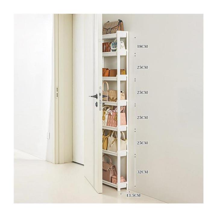 Bag Rack Size Ultra-Thin Multi-Layer Bag Storage Rack Narrow Gap Organizer for Door ...