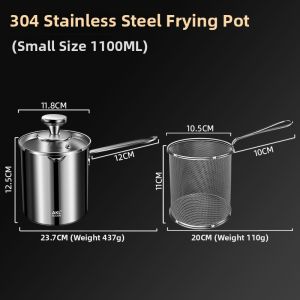 AKL | Stainless Steel Oil-saving Deep Fryer