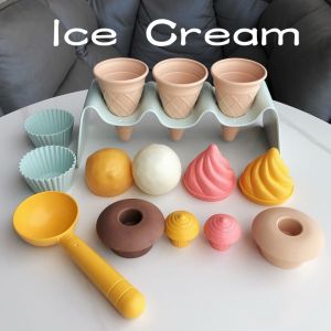 Bộ kem chơi cát-Khuôn cát Muỗng & nón vật liệu PP bền hoàn hảo cho bãi biển & chơi ngoài trời bộ chơi ngoài trời | Thiết kế vui tươi | bền Đồ chơi cát