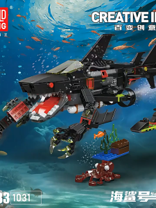 Bộ Lắp Ráp Cá Mập Biển Sáng Tạo Sea Shark 1031 Chi Tiết – MK 10183