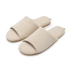 Dép Đi Trong Nhà Bằng Vải Lanh Không Gân Đế Mềm Chống Trượt Thoáng Khí Hút Mồ Hôi Mùa Hè Mùa Thu Mùa Đông Mùa Xuân