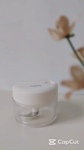 mesin pemotong barang Juxin Food Chopper Manual Penggiling Bumbu Easy Operation 230ml