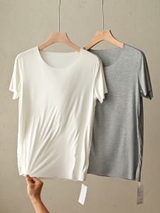 Áo Thun Nam Tay Ngắn Cổ Tròn Mùa Hè Mỏng Thoáng Khí Thường Ngày Chất Liệu Modal Phong Cách Công Sở Cổ Tròn Tay Ngắn