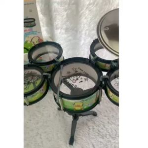 Mainan Drum Dram Anak Anak / Drum Set Anak Isi 3 / Mainan Alat Musik Anak Drum Jazz