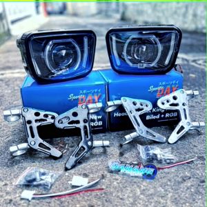 lampu depan oval biled RX king set breket bpro