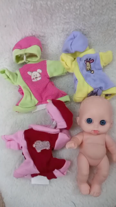 [KHÔNG KÈM DOLL]  Set Áo Thun Kèm Nón Cho Búp Bê 5 inch (12cm) – Siêu Dễ Thương 💖