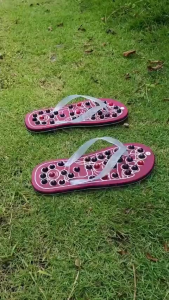 PROMO Sandal Repleksi Pria Sendal Capit Kesehatan Terapi Pijat Rematik Spon Kombinasi Kayu