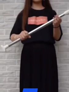 BAO HOME Punch-free Telescopic Clothes Rail Adjustable Shower Curtain Rods Simple Support Rod