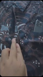 Kemeja Batik Pria Lengan Panjang Lafis Furing Merak Tarung Kualitas Premium Konveksi Sendiri Bisa Grosir Maupun Ecer