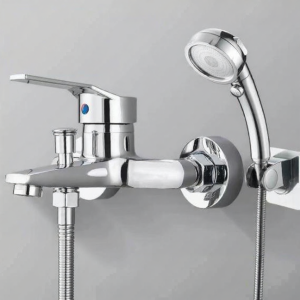 Copper Bathroom Shower Faucet Set Mixing Valve
