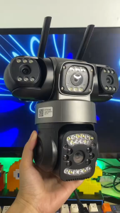 V380 PRO × YOOSEE Cctv Camera 6MP 3 Lens 3 Screens Outdoor Waterproof IP66 Connect Cellphone CCTV With Audio And Speaker Wireless Wifi Connect 360 Home IP Security Cameras HD 1080P Night Vision With Alarm Sensor Smart Camera CCTV