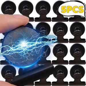 5/1pcs Black Magnet Clips Refrigerator Magnet Clamp Whiteboard Magnetic Photo Wall Metal Storage Hook for DIY Office Kitchen
