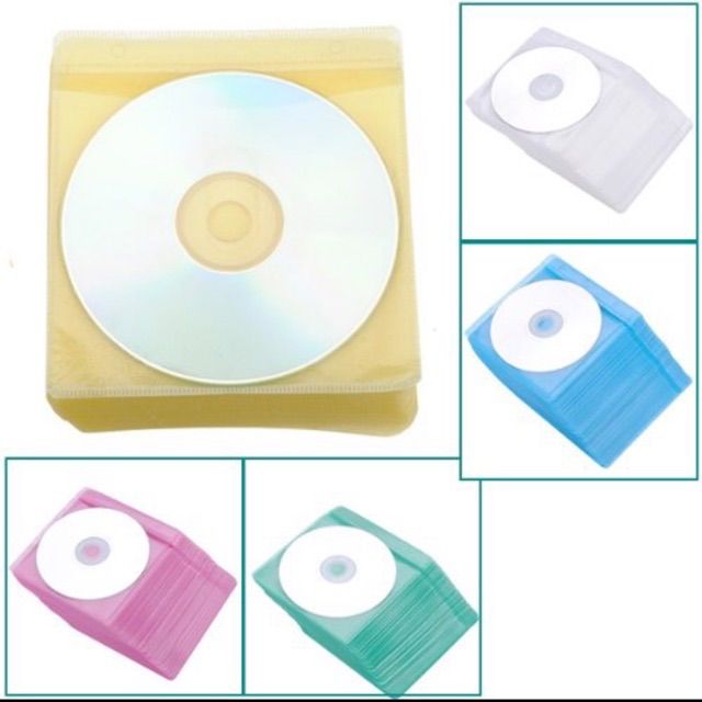 CD/ VCD/ DVD Plastic Sleeves 100PCS++ (Random Pick Colour) | Lazada