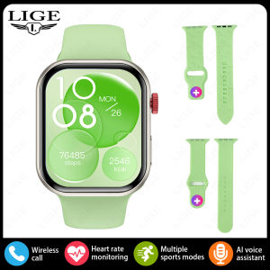 LIGE | LIGE Three Straps Smartwatch Women 2.01-inch Large Screen Smart Watch Bluetooth Call Heart Rate Health Monitor Men Sport Tracker