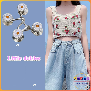 Amoki Jeans Skirt Waist Invisible Belt Detachable Fixed Buckle Pants Clip Waist Change Small Tighten Pants Pin Buckle Brooch