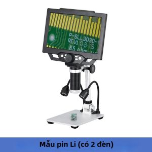 Kính Hiển Vi Kỹ Thuật Số G1600 9 Inch 12MP Ba Thị Kính Độ Phóng Đại Liên Tục 1-1600X Cầm Tay Hình Ảnh HD
