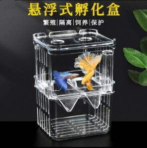 Clear Aquarium Hatchery Fishtank Breeding Box Breeder Rearing Trap Isolation Case Horizontal (LOCAL SELLER & REALLY STOCK)