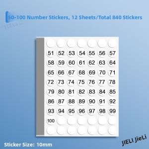 JIELI | Number Stickers for Coding and Identification Small Size