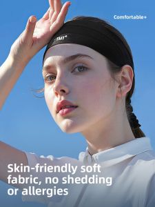 Sports Sweat Absorbent Headband Mens Basketball Yoga Fitness Running Anti-Slip Hair Tie Womens Gym Yoga Sweat Wicking Headband