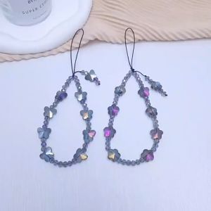 🔥Shining Flower/ Butterfly Lanyard Hand Strap Phone Pendant-新款水晶花朵蝴蝶手机挂绳手腕带-K1929-K1930