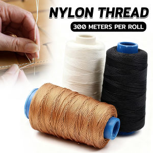Jozoo Sewing Threads 300m Durable Nylon Leather Sewing Thread for Craft Repair Shoes Hand Stitching Tool