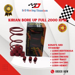 PAKET PER CVT SUZUKI NEX 1500 RPM SUZUKI ADRESS PER KAMPAS 1500 RPM 1000 RPM 2000 RPM SRD RACING TITANIUM