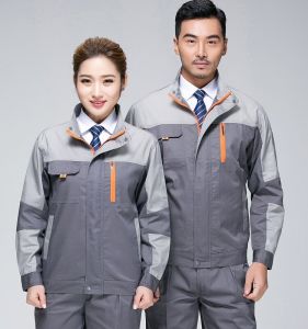 Mens And Womens Work Uniform Set Long Sleeve Cotton Blend Fabric Workwear for Automobile Repair Construction Site Resistant to Wear