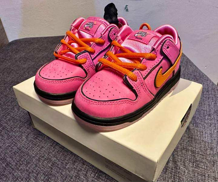 NIKE SB DUNK LOW PRO TODDLER POWERPUFF GIRLS - BLOSSOM 8c/14cm