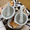 Mortar and Pestle Porcelain Medicine Grinding Bowl Chemical Laboratory Use. 