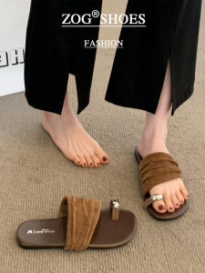 ZOG | Retro Pleated Summer Sliders for Women Outfit and Holiday