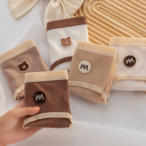 Girls Cotton Triangle Underwear Pure Cotton Shorts mid Waist Pants for Children Aged 7-13 Anti-Odor Moisture Wicking Antibacterial