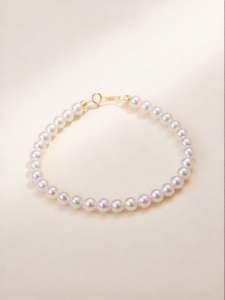 YISHU | Real Genuine Freshwater Pearl Bracelet 18K Gold Mini Beads