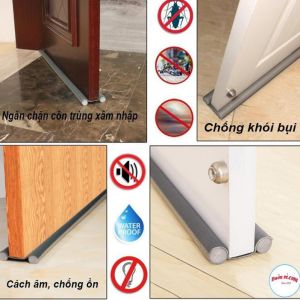 Thanh chặn cửa chắn cửa đa năng dài 93-95cm miếng chặn khe cửa ngăn côn trùng bụi bẩnchắn gió điều hòatránh kẹp chân cứ mỗi 3 thanh tặng kệ dán tường tiện ích