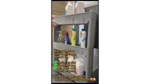 3-Tier Slim Trolley Rack with Wheels – Space-Saving & Multi-Purpose Storage Organizer