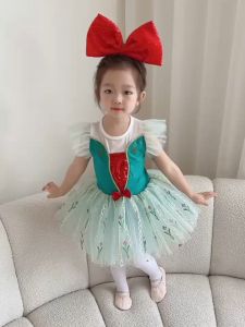 hiCosplaydy Princess Elsa Anaa Romper Ballet Dress Kids Ballet Performance Tutu Dress