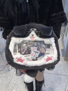 Large Capacity Bag Children Backpack Cute Student Schoolbag Kids Bag Shoulder Bag Plush Puppy Dog Beg Budak