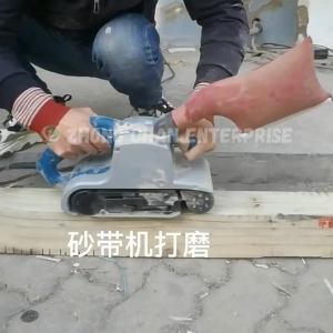 DONGCHENG 1200W Electric Belt Sander – Portable Tank Design for Wood & Metal Polishing