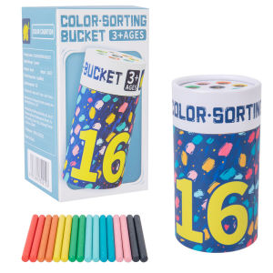 Color Cognitive Counting Stick Preschool Learning Toys Shape Matching Fine Motor Skills Montessori Sensory Box