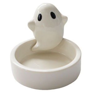 【NEW】 Ceramics Ghost Candle Holder Tealight Candle Holder Wedding Table Decor Cute Ghost Shape Candle Holder Aroma Holder