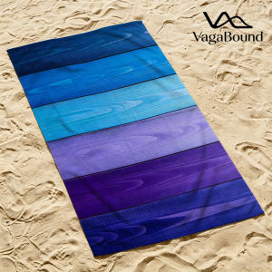 Khăn Tắm Biển Cao Cấp Vân Gỗ Xanh Tím Chất Liệu Cotton Chải Kỹ Mềm Mại Nhanh Khô Thấm Hút Tốt Dùng Cho Bơi Lội Và Bãi Biển