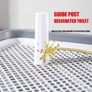 ห้องน้ำหมาขอบสี่เหลี่ยม แผ่นรองฉี่สุนัขแบบขอบสูง ห้องน้ำสัตว์เลี้ยง ถาดฉี่สุนัข มีตะแกรงรองถาด พร้อมส่ง