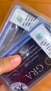 Moissanite Mỹ D/FL màu Blue xanh dương 4li-7li5 kiểm định GRA Kim cương nhân tạo gắn lên nhẫn bông tai loại 58 giác cắt màu Blu đẹp Đá moissannite phôi gốc không bay màu sang trọng và đẳng cấp  - KIM LỘC PHÁT MBL58G