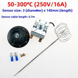 Easy to Use Temperature Controller Knob for Woks Deep Fryers Electric Ovens 50-300 Degree Range 220V 25A Industrial Grade