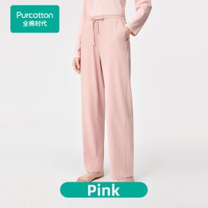 Purcotton | Women Spring New Arrival Shining Cotton Loungewear Long Sleeve T-shirt