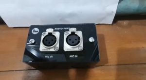 Panel Converter Box Mic Tanam Tembok Jack XLR Cowok to Canon Cewek - 2 Chanel - 2 Konektor Krezt