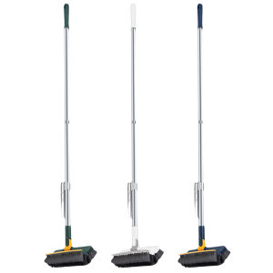 【HOT】3 in 1 Floor Scrub Brush 180 Rotating Long Handle Floor Brush Scrubber for Cleaning Wall Corner Patio Bathroom Tub Tile